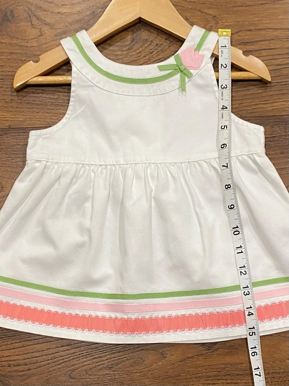 Gymboree Girls ‘Tulip Garden’ Set Size 4T Ribbon Top, Crop Pant, Bow Headband